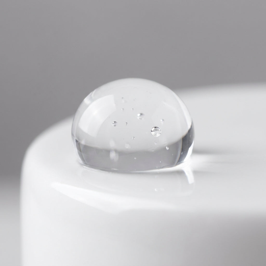 Macro close-up of sodium hyaluronate
