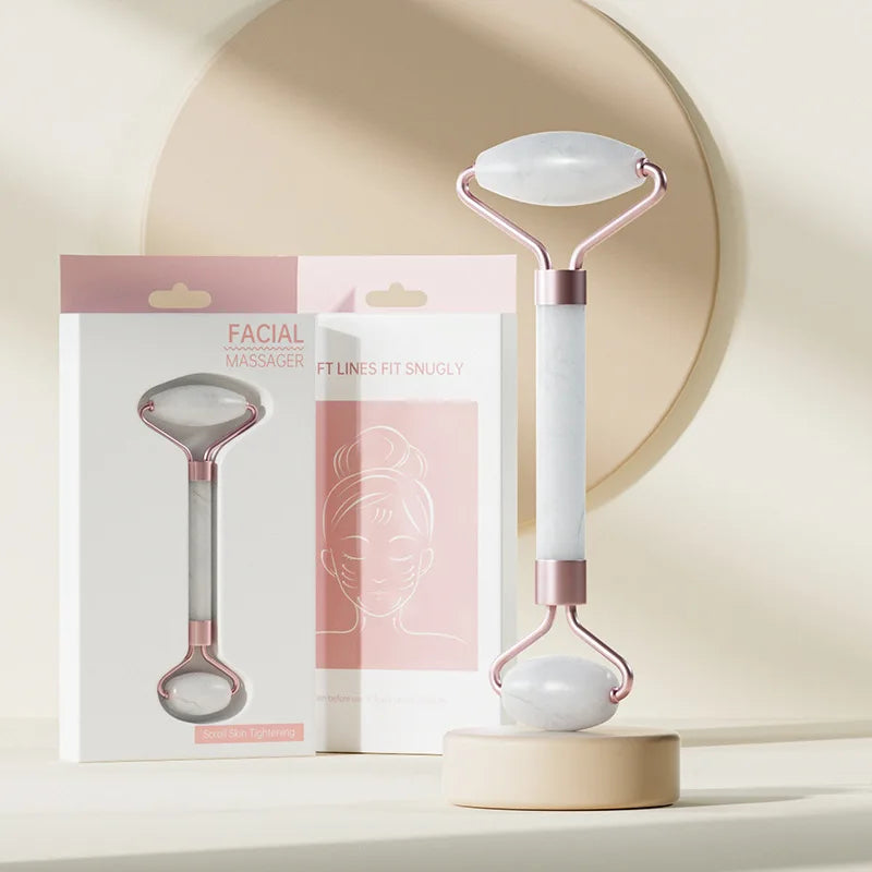 Kit de Masaje Facial Cervora Pro - Rodillo y Gua Sha