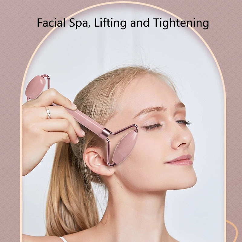 Kit de Masaje Facial Cervora Pro - Rodillo y Gua Sha