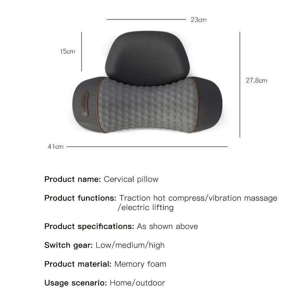 Almohada Cervical con Calor y Vibración - Relajación Cervical Cervora Pro
