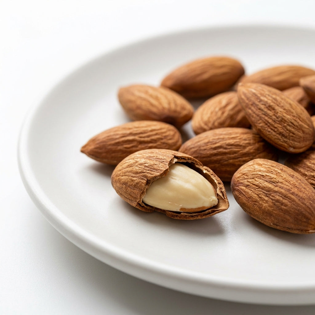 Macro close-up of sweet almond oil