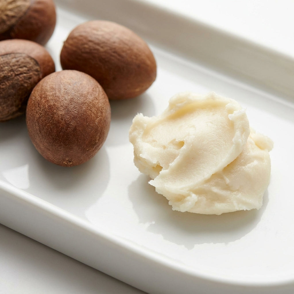 Macro close-up of shea butter
